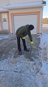 A scraper is the most versatile tool in winter. There’s no way without it. If you want clean sidewalks — grab a scraper. #canada #winter #scraper #ice #work | Viktor Sydoruk