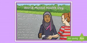 World Mental Health Day: Are You Worried? A4 Display Poster