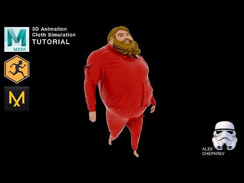 3D Animation - Mixamo Motion Capture to Maya to Marvelous Designer Cloth Simulation