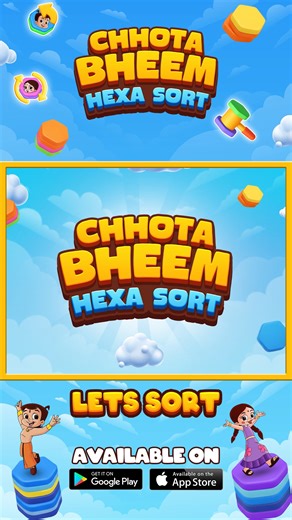 The New Game Chhota Bheem Hexa Sort is here to boost your fun! Sort colourful hexa tiles, crack clever puzzles & team up with Bheem and friends on every level. Bright, easy & super exciting - perfect for all young puzzle champs! Download Now! Android Link : https://play.google.com/store/apps/details?id=com.greengold.chhotabheemhexasort iOS Link : https://apps.apple.com/us/app/chhota-bheem-hexa-sort/id6751716350 #NewGameLaunch #ChhotaBheem #HexaSort #ChhotaBheemGame #PuzzleGame #KidsPuzzle #PlayN