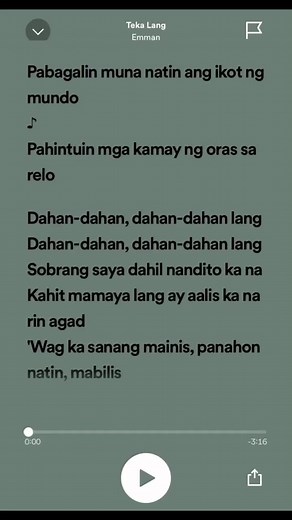 Teka Lang: Full Lyrics and Meaning