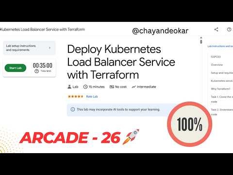 Deploy Kubernetes Load Balancer Service with Terraform | #GSP233 | March 2026 |
