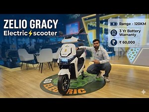Sirf ₹60,000 mein 120KM Range! 😱 ZELIO GRACY 2026 Electric Scooter Review | No License Required ⚡