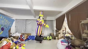 Lovely Inflatable Clown Boy Mascot Cartoon Puppet for Sale