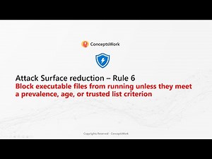 Attack Surface Reduction|Rule-6|Block executable file from running unless they meet a prevalence,age