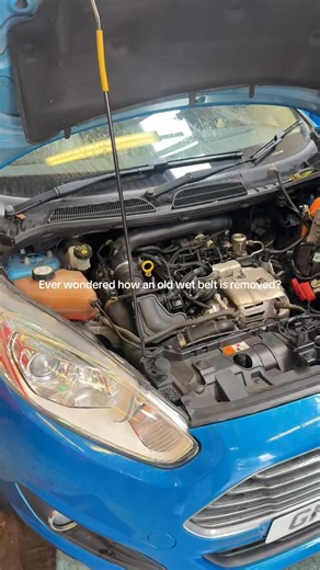 This Ford Fiesta came in for a full wet belt replacement, and we thought we’d show you a bit of what goes on behind the scenes. It’s a detailed process, the kind of job that needs patience, precision, and the right know-how. | The Wet Belt Tech