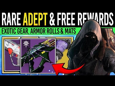 Destiny 2: XUR'S RARE ADEPT & FREE REWARDS! Xur Inventory, Armor, Weapons & More (14th Nov)