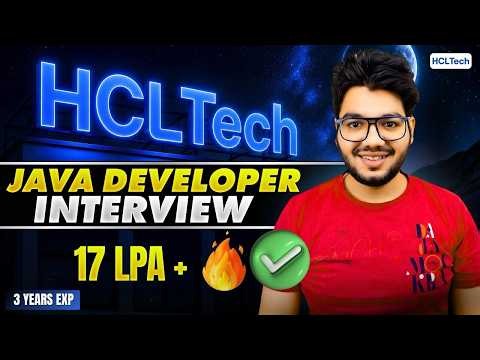 HCL Tech Java Developer Interview Experience & Questions [ 17 LPA+ ]