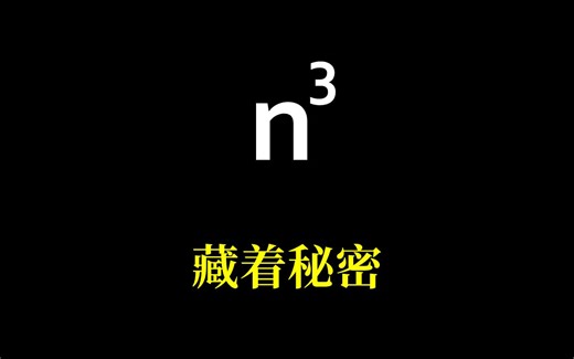 闪闪发光的数学，n³里藏着怎样的秘密？ #数学 #数学思维