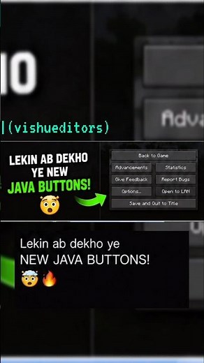 New Java Buttons in Minecraft PE 1.21.132 😱 | MCPE Totally Changed! 🔥|| ‪@VishuEditors‬