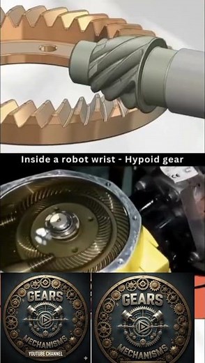 How Robot Wrists Move: Hypoid Gears Explained 🤖⛓️