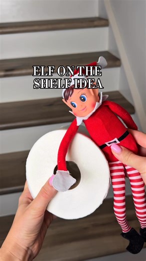 This Elf on the Shelf idea is too funny 🤣🎄 Such a simple little holiday hack that brings so much joy! #ElfOnTheShelf #HolidayHack #ChristmasFun #EasyIdeas #FamilyMoments #FestiveSeason #reelsfb | Elen Lifehacks