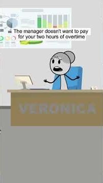 The manager doesn't want to pay for your two hours of overtime #animation #manager #corporate