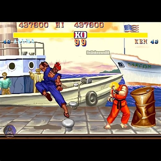 Akuma DOMINATING Ken in SF2'PRIME!!