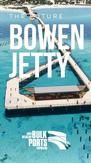 👀 Check out this fly-through of the final Bowen Jetty concept design. Learn more about the modern jetty, which was designed after extensive community consultation | North Queensland Bulk Ports Corporation