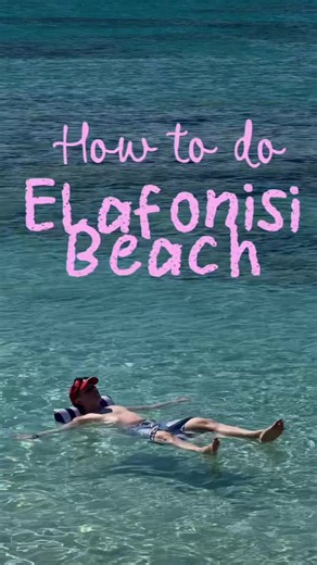 📍 Elafonisi Beach - the famous pink(??) beach of Crete. Kind of a lie but still so so pretty. Scored a free floatie tho lesgooo #elafonisi #elafonisibeach #kedrodasos #chania #crete