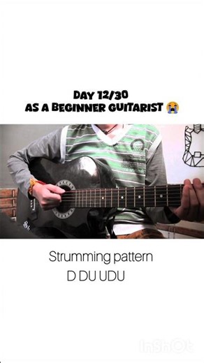 Day 12/30Easy Strumming Pattern For Beginners🤫#guitar#ytshorts#viral#guitarcraft#shorts#guitarlesson