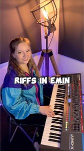 94K views · 2.3K reactions | Riffs in Emin (mod wheel focus) // Tutorial/Sheet Music on Patreon #modwheel #practice #synth #keyboardplayer #musictheory #licks #riff #roland #exercise #workout #learn #teach #femalemusician #patreon #funk #unison #rock | Jemma Heigis | Facebook