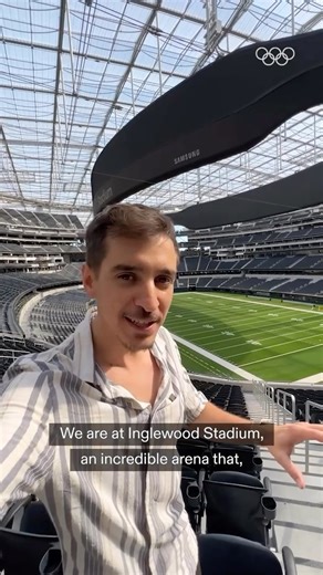 Did you know? 🏊 Swimming at Los Angeles 2028 is set to be held at this Stadium in Inglewood, beneath the breathtaking translucent roof. 🤯 Take a tour with us and learn more about the plans for @LA28Games. #LA28 | Olympics