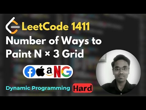 Number of Ways to Paint N × 3 Grid | LeetCode 1411 | Dynamic Programming