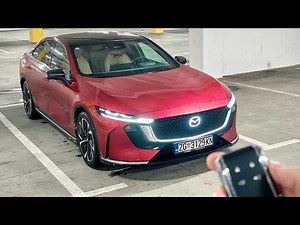 2025 Mazda 6e Takumi [80 kWh, 245 HP] Night POV test drive | Great LED light show