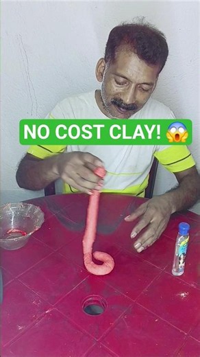 DIY Clay at Home 😱 Easy No-Cost Clay #Shor