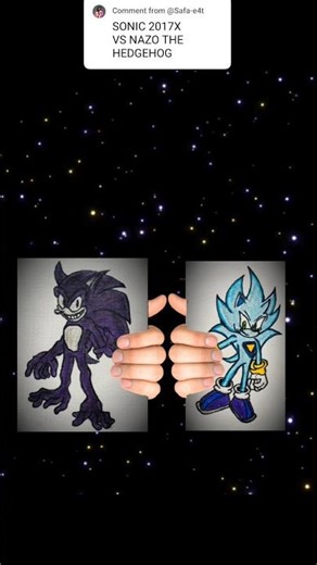Sonic 2017x vs Nazo the hedgehog #sonicthehedgehog #trolledit #sonicexe #shortsviral
