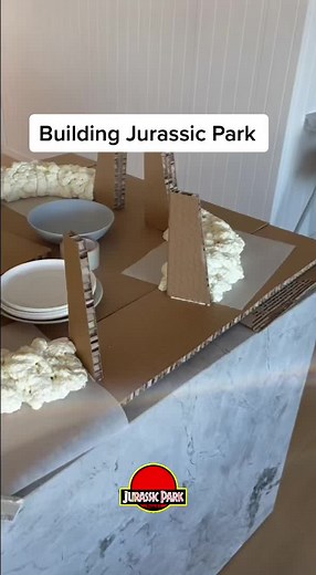 DIY Jurassic Park Gate with Cardboard and Foam | Fun Arts and Crafts for Kids
