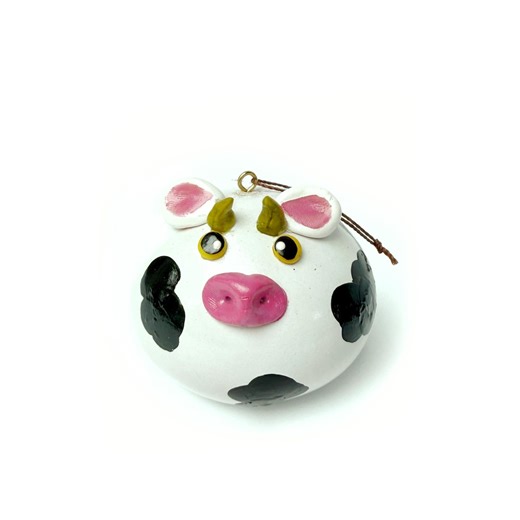 Cow Gourd Ornament, Handmade Fair Trade Christmas Decor From Peru - Etsy