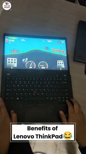 Gaming on Lenovo ThinkPad 😱 | 180° Screen Test | TechPoint #LenovoThinkPad #shorts #techshorts