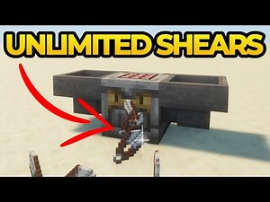 Unlimited Shears! Simple Auto Crafter Guide (Minecraft Bedrock)