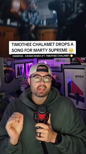 Modern Mythos on Instagram: "Tell me how Timmy Chalamet is able to just hop on a track and drop the song of the year??? lmao MARTY SUPREME CHRISTMAS DAY 😤☢️ #martysupreme #timotheechalamet #esdeekid #newsong #kyliejenner"