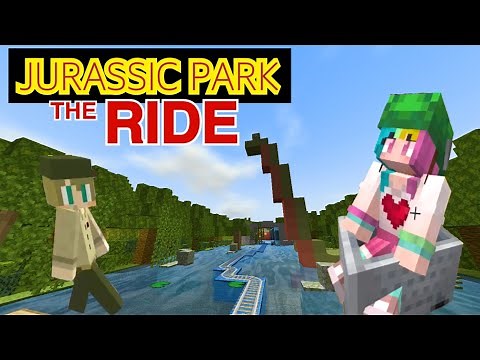 【マインクラフト】USJを再現したマップが凄すぎる！【マイクラPE】 [Minecraft] [Jurassic Park the Ride]