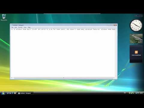OS: Windows Vista Home Basic 32-Bit SP2