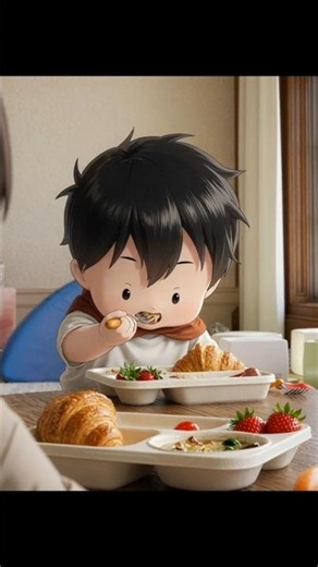 Baby Mori ate everything in seconds! | On the Way to Meet Mom | 🤤 Ch. 44 #manhwa #manhua #shorts