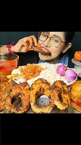 ASMR: eating rice with fish fry 😋 😋 😋 #asmr #trendingshorts #viralshort #shorts