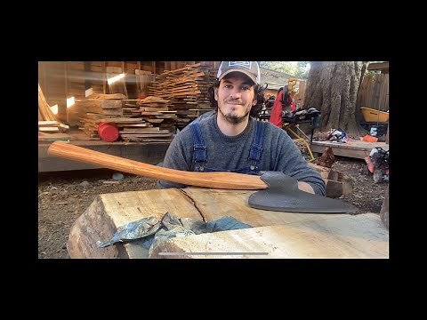 Steambending a handle for an 1800s Broad Axe