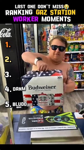 Ranking Gaz Station Worker Moments 🤣 #usa