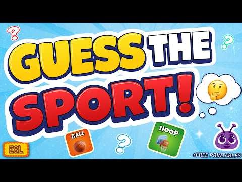 Can You Guess the Sport? | Puzzle Challenge! | Fun ESL Game |