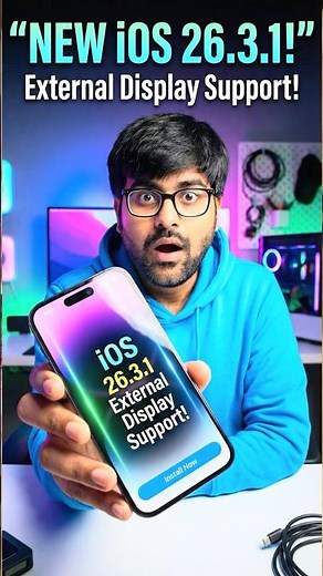 iOS 26.3.1 Brings External Display Support and Important Fixes #iOS2631 #iOSUpdate #Apple