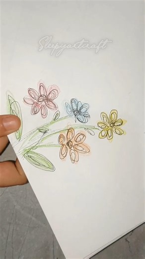 Book Page Flower Design 🌸 Easy & Cute | #drawing #art #flowerdrawing #craft #diy #coloring #shorts