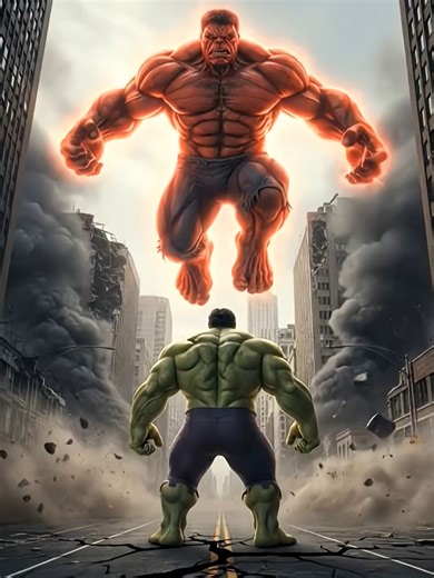 Hulk vs Red Hulk vs Blue Hulk Triple Fight 💥hulksmash #hulk