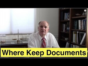 Where to Keep Important Documents