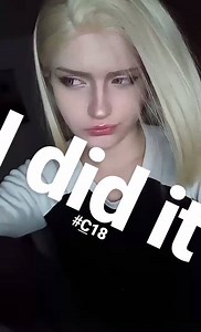 6.8K views · 505 reactions | Cut the wig short yesterday C: Here is the result of my upcoming cosplay! A short video I saved from my Instagram Story Android 18 from Dragon Ball Z | Rin Cosplay | Facebook