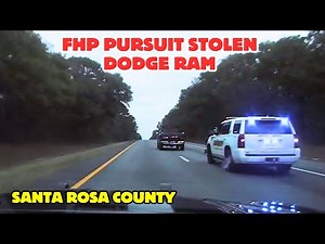 FHP Pursuit of Stolen Truck Across County Lines Ends with PIT Maneuver