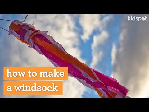 How to make an easy rainbow windsock