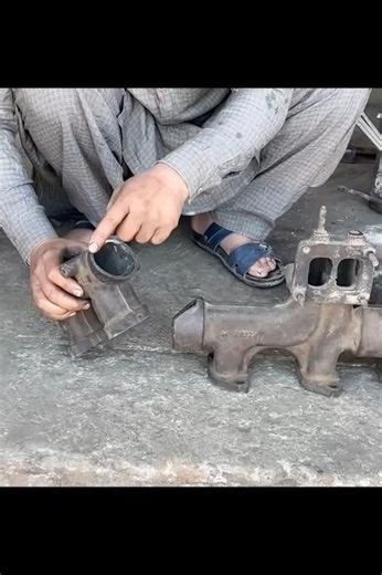 How This Genius Mechanic Rebuilds a Broken Diesel Manifold Like Pro! #engine #automobile