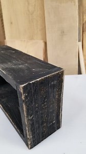 Wood Box Rustic Box Wooden Box Black Wood Box Display Box Farmhouse Wood Box - Etsy