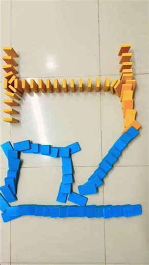 RI colourful domino shape #domino #satisfying