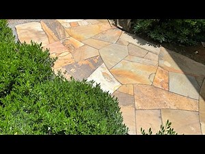Backyard Flagstone Patio Installation